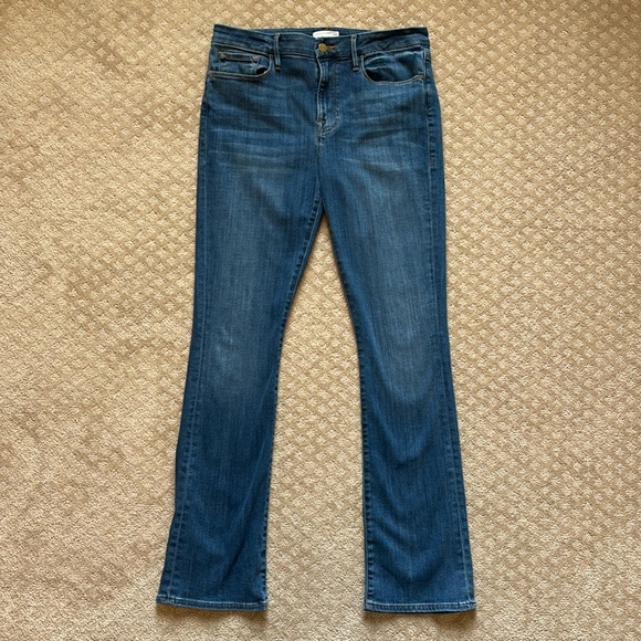 Frame Le Mini Boot Jeans in Poe size 31 - Picture 2 of 8